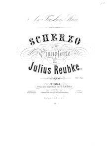 Partition complète, Scherzo pour Piano, d minor, Reubke, Julius