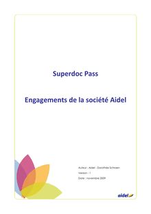 Superdoc Pass Engagements de la société Aidel