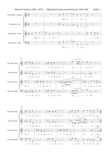 Partition Favoritchor score, Magnificat, The Uppsala Magnificat