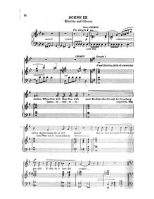 Partition Scene 3, Music to pour Electra of Sophocles, Skilton, Charles Sanford