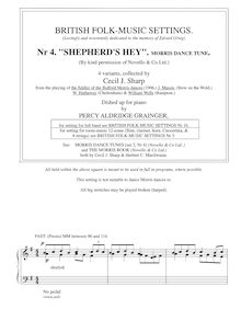 British Folk-Music Settings Nr. 4, "Shepherd s Hey"