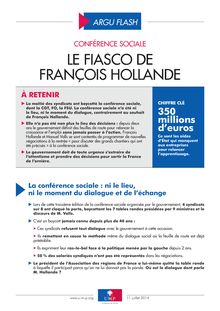 Conférence sociale : le fiasco de François Hollande