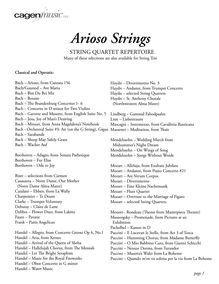 Arioso Strings - String Quartet-Trio Song List2.indd