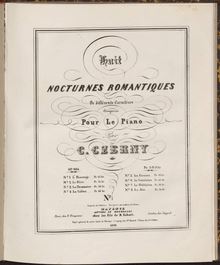 Partition complète except No. 6, Huit nocturnes Op.604