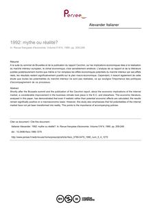 1992: mythe ou réalité? - article ; n°4 ; vol.5, pg 209-248