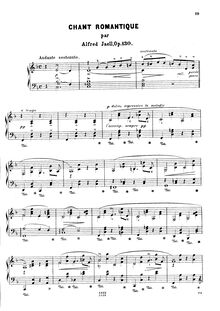 Partition complète, Chant Romantique, Op.130, Jaëll, Alfred