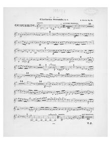 Partition clarinette 2 (en A), violoncelle Concerto, Concerto Pour Violoncelle Avec Orchestre Ou Piano
