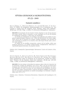 Sumario analítico - número 2 - Volumen 2 publicado 20 Mayo 2010