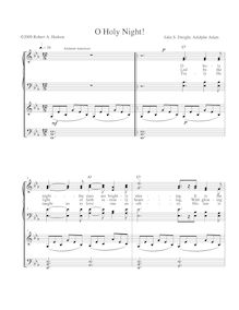 Partition Vocal score, Cantique de Noël, Minuit Chrétiens, Adam, Adolphe