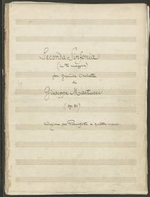Partition complète (on facing pages), Symphony No.2 en F major, Op.81