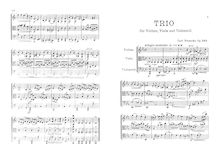 Partition complète, corde Trio, Op.249, C minor, Reinecke, Carl
