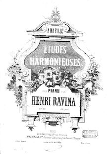 Partition complète, 25 Études harmonieuses, Ravina, Jean Henri