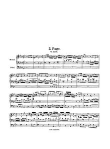 Partition complète, Fugue, Fuge, Bach, Johann Sebastian