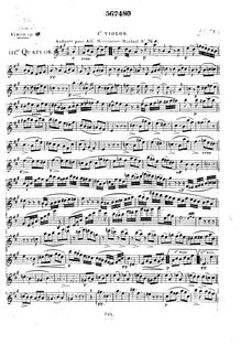 Partition violon 1, 3 corde quatuors, Aimon, Léopold par Léopold Aimon