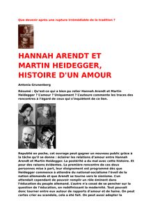  ARENDT ET HEIDEGGER / Heidegger: 35 ans plus tard