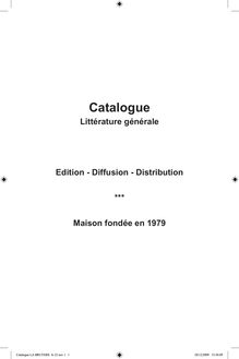 Téléchargez le catalogue au format PDF - Catalogue