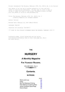 The Nursery, February 1878, Vol. XXIII, No. 2 - A Monthly Magazine for Youngest Readers