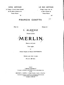 Partition complète, Merlin, Albéniz, Isaac