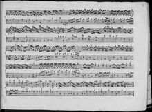 Partition clavier , partie (Incomplete), 6 clavier Concertos, Six concertos for the harpsichord or organ with accompanyments for two violins and a bass