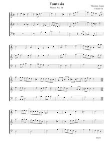 Partition Fantasia VdGS No. 16 - partition complète, fantaisies pour 3 violes de gambe