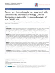 Trends and determining factors associated with adherence to antiretroviral therapy (ART) in Cameroon: a systematic review and analysis of the CAMPS trial