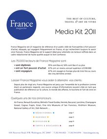 Media Kit 2011 - France Magazine