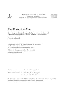 The contextual map [Elektronische Ressource] : detecting and exploiting affinity between contextual information in context-aware mobile environments / Robert Schmohl