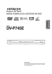 Notice DVD Hitachi  DV-P745E
