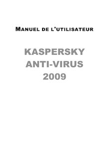 Manuel de l'utilisateur Kaspersky Anti-Virus 2009
