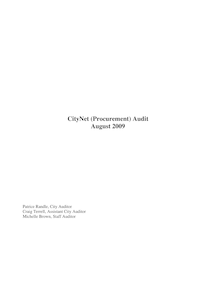 Internal Audit Report
