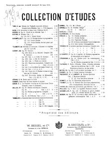 Partition Book I (Etudes Nos.1—8), Etüden, 25 Klavier-Etüden, Jensen, Adolf