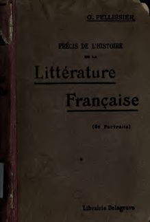 Précis de l histoire de la littérature française
