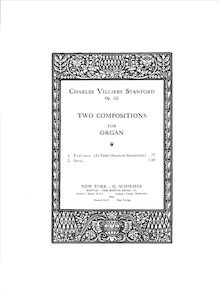 Partition , Idyll, Idyll et Fantasia, Op.121, Stanford, Charles Villiers