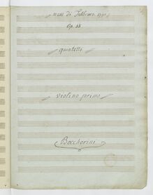 Partition violon 1, 3 corde quintettes, G.352-354 (Op.43), Boccherini, Luigi par Luigi Boccherini