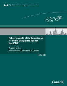 Follow-up audit of the Commission for Public Complaints Against the  RCMP