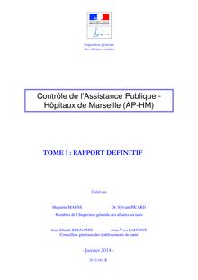 Le rapport de l Igas sur l Assistance publique hôpitaux de Marseille (AP-HM)
