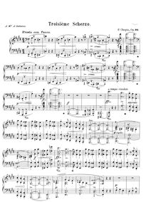 Partition complète, Scherzo No.3, C♯ minor, Chopin, Frédéric par Frédéric Chopin