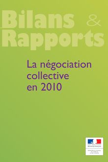 La négociation collective en 2010