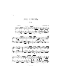 Partition , Etude en F major, 6 Etudes, Rubinstein, Anton par Anton Rubinstein