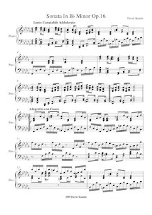 Partition complète, Piano Sonata No.3 en B-flat minor, B♭ minor