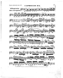 Partition No.1, 3 Caprices de concert, Trois Caprices de Concert
