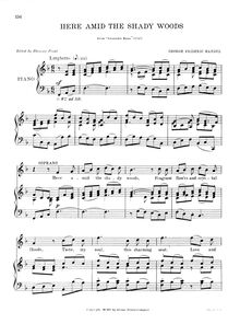 Partition complète, Alexander Balus, Handel, George Frideric