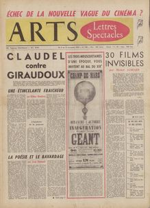 ARTS N° 748 du 11 novembre 1959