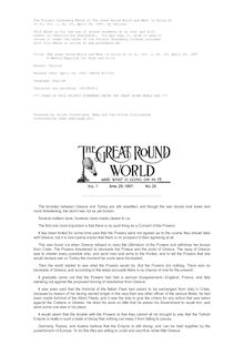The Great Round World and What Is Going On In It, Vol. 1, No. 25, April 29, 1897 - A Weekly Magazine for Boys and Girls