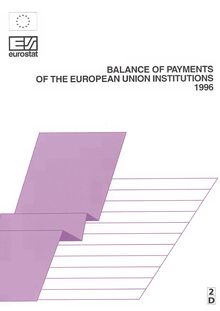 Balance of payments of the European Union institutions 1996