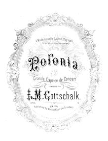 Partition complète, Polonia, Gottschalk, Louis Moreau par Louis Moreau Gottschalk