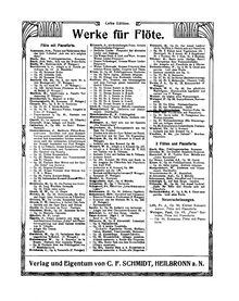 Partition flûte et Piano, Götterfunken, Wetzger, Paul