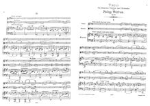 Partition complète et parties, Piano Trio, Op.24, B minor