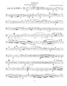 Partition basson, Piano Sextet, Op.77b, Grand Sextuor pour Piano, Flûte, Clarinette, Basson, Cor et Contre-Basse