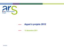 Appel à projets 2012